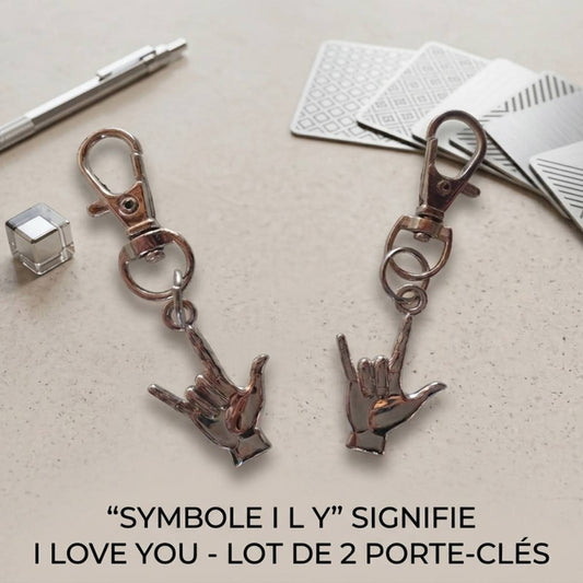 porte clés i love you ASL